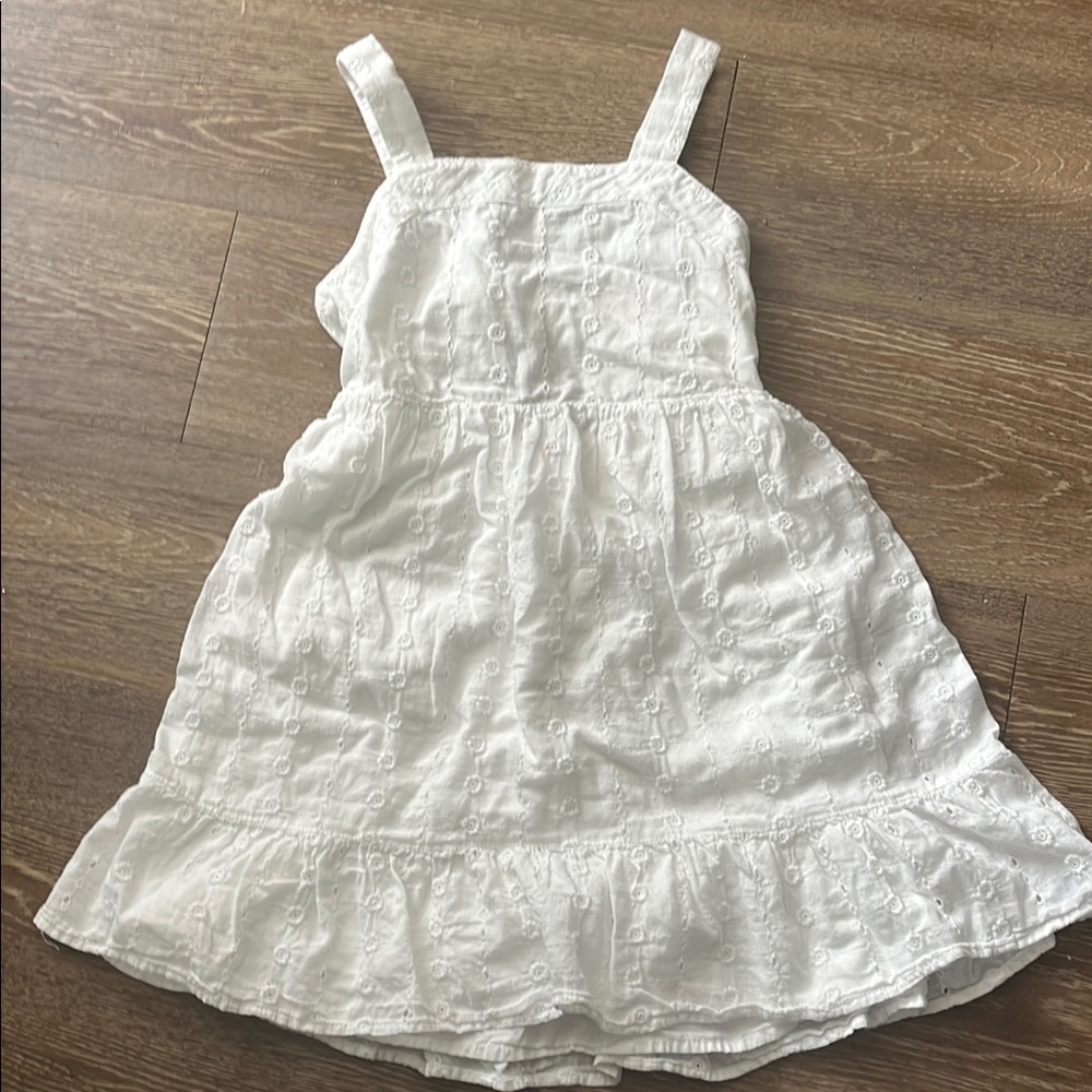Cat & Jack White Ruffled Tiered Sundress